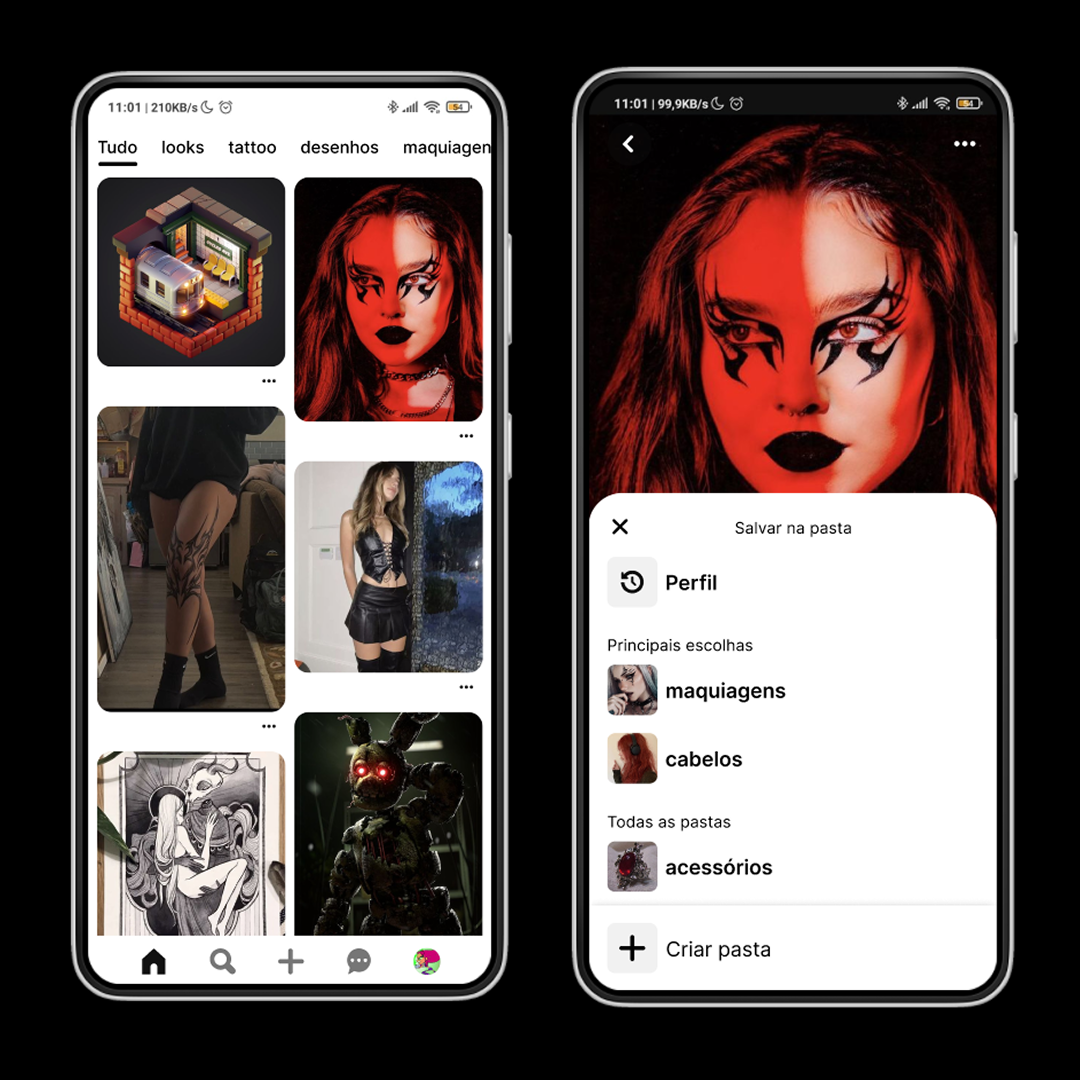 Protótipo Pinterest